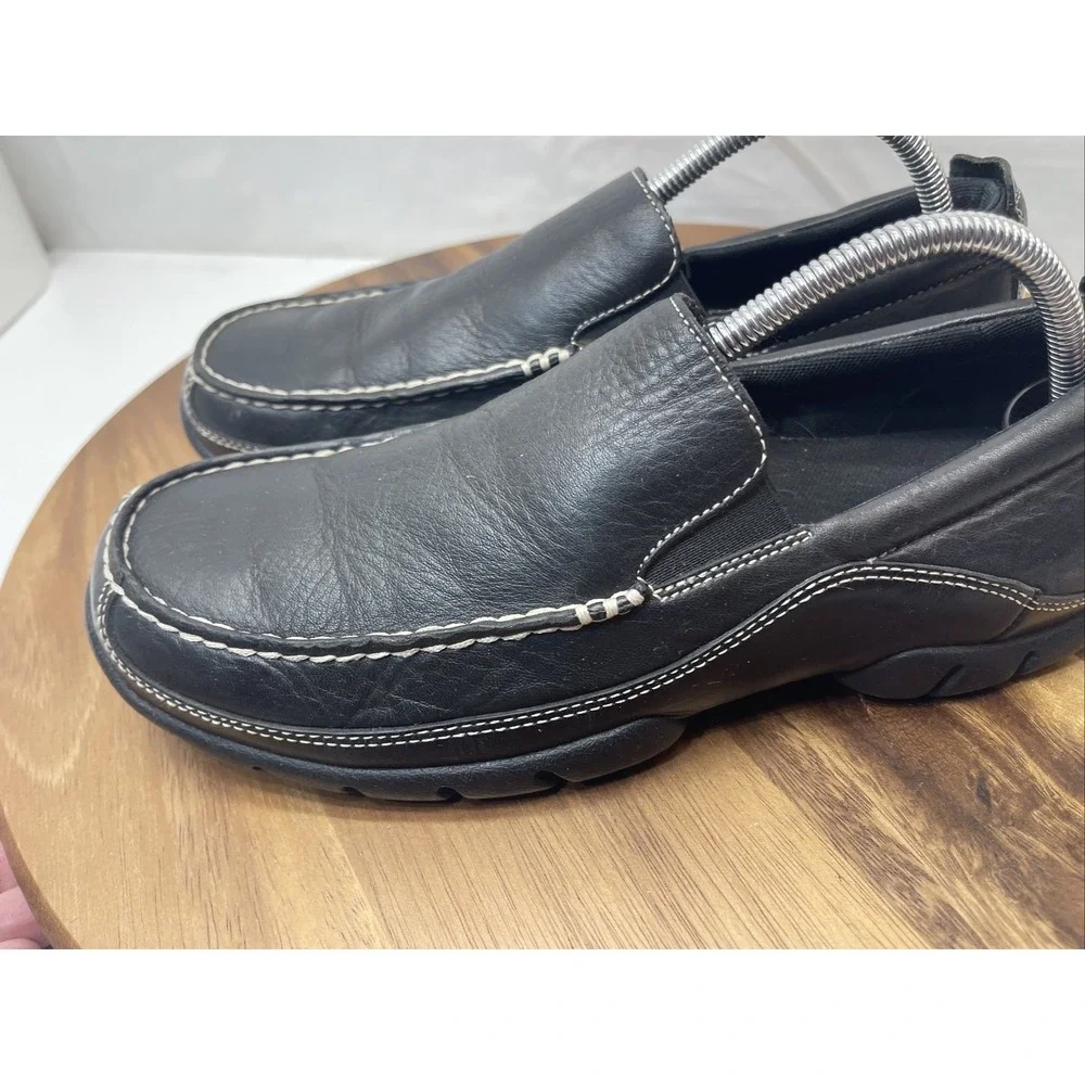Rockport XCS‎ Mens Shoes 9.5 M Casual Slip on Lightweight Loafer Leather Black